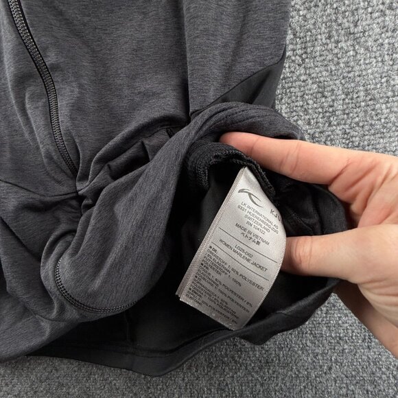 KJUS Marlene Zip Jacket Gray Logo Pockets Stretch Active Performance Large 40 - Picture 12 of 16